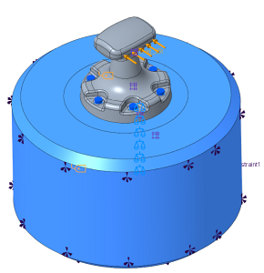 FEM_Model_Creo_Simulate Bollard